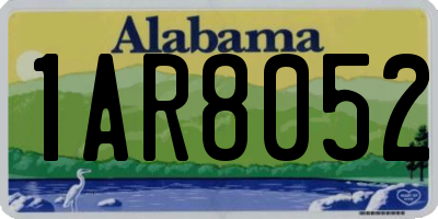 AL license plate 1AR8052