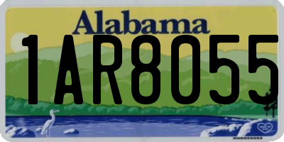 AL license plate 1AR8055