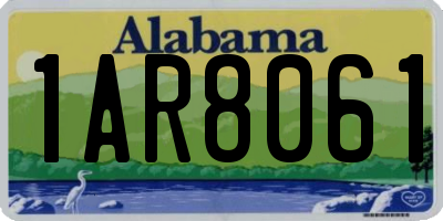 AL license plate 1AR8061