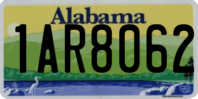 AL license plate 1AR8062