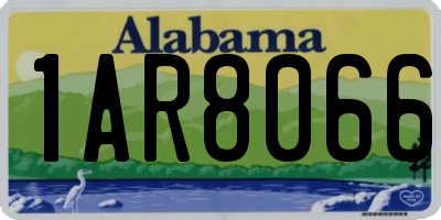 AL license plate 1AR8066