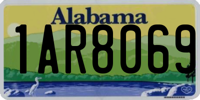 AL license plate 1AR8069