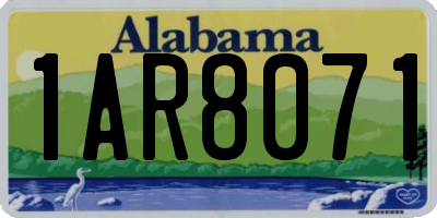 AL license plate 1AR8071
