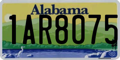AL license plate 1AR8075