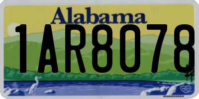 AL license plate 1AR8078