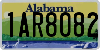 AL license plate 1AR8082