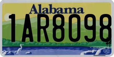AL license plate 1AR8098