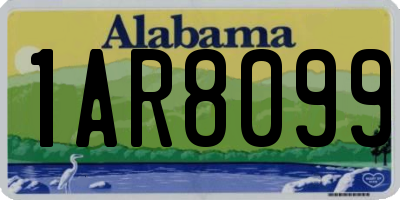 AL license plate 1AR8099