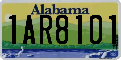 AL license plate 1AR8101