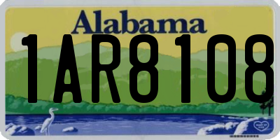 AL license plate 1AR8108