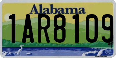 AL license plate 1AR8109