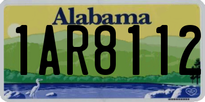 AL license plate 1AR8112