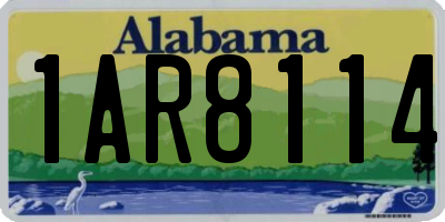 AL license plate 1AR8114