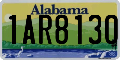 AL license plate 1AR8130