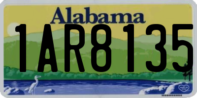 AL license plate 1AR8135