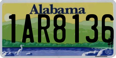 AL license plate 1AR8136