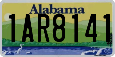 AL license plate 1AR8141