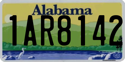 AL license plate 1AR8142