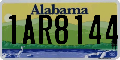 AL license plate 1AR8144