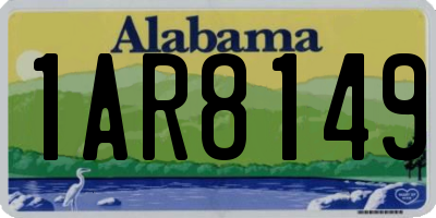 AL license plate 1AR8149