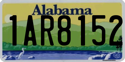 AL license plate 1AR8152