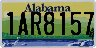 AL license plate 1AR8157