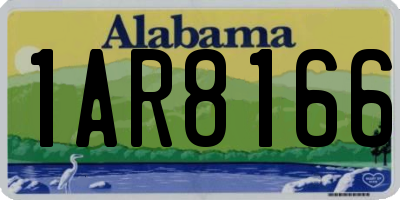 AL license plate 1AR8166