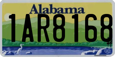 AL license plate 1AR8168