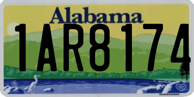 AL license plate 1AR8174