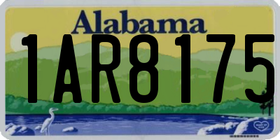 AL license plate 1AR8175