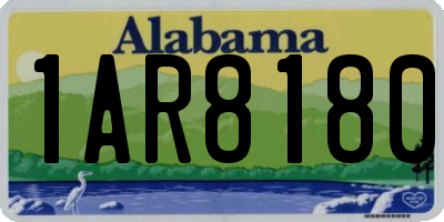 AL license plate 1AR8180