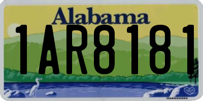 AL license plate 1AR8181