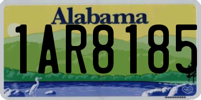 AL license plate 1AR8185