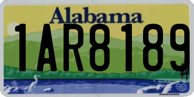 AL license plate 1AR8189