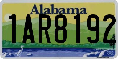 AL license plate 1AR8192
