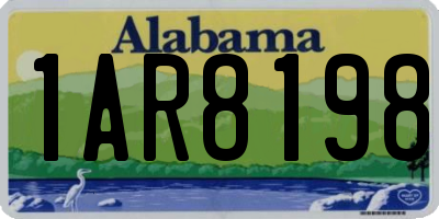 AL license plate 1AR8198