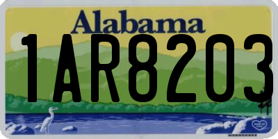 AL license plate 1AR8203