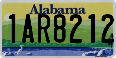 AL license plate 1AR8212