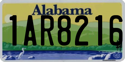 AL license plate 1AR8216