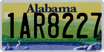 AL license plate 1AR8227