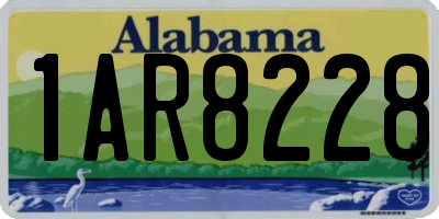 AL license plate 1AR8228