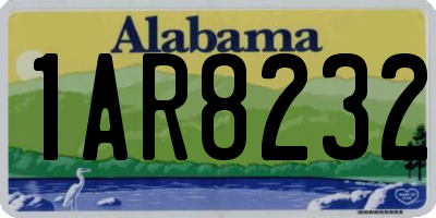 AL license plate 1AR8232