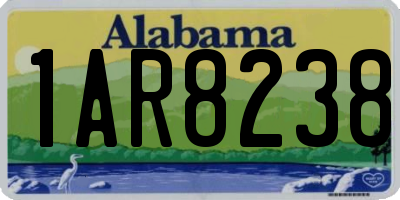 AL license plate 1AR8238