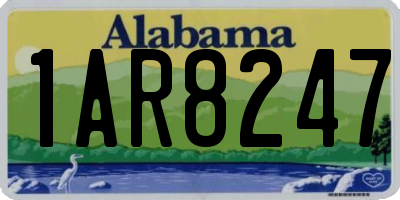 AL license plate 1AR8247