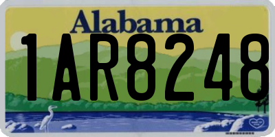AL license plate 1AR8248