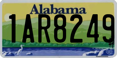 AL license plate 1AR8249