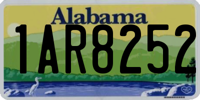 AL license plate 1AR8252