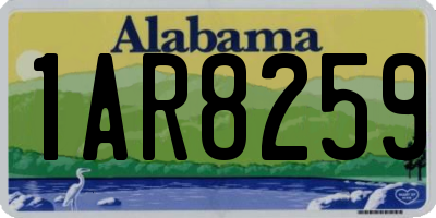 AL license plate 1AR8259