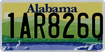 AL license plate 1AR8260