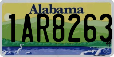 AL license plate 1AR8263